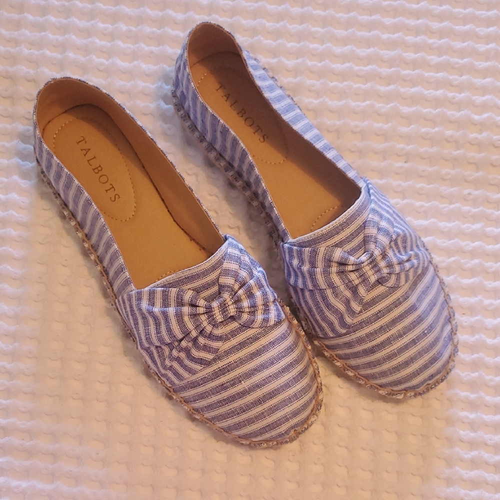Talbots Blue Striped Women's Espadrilles